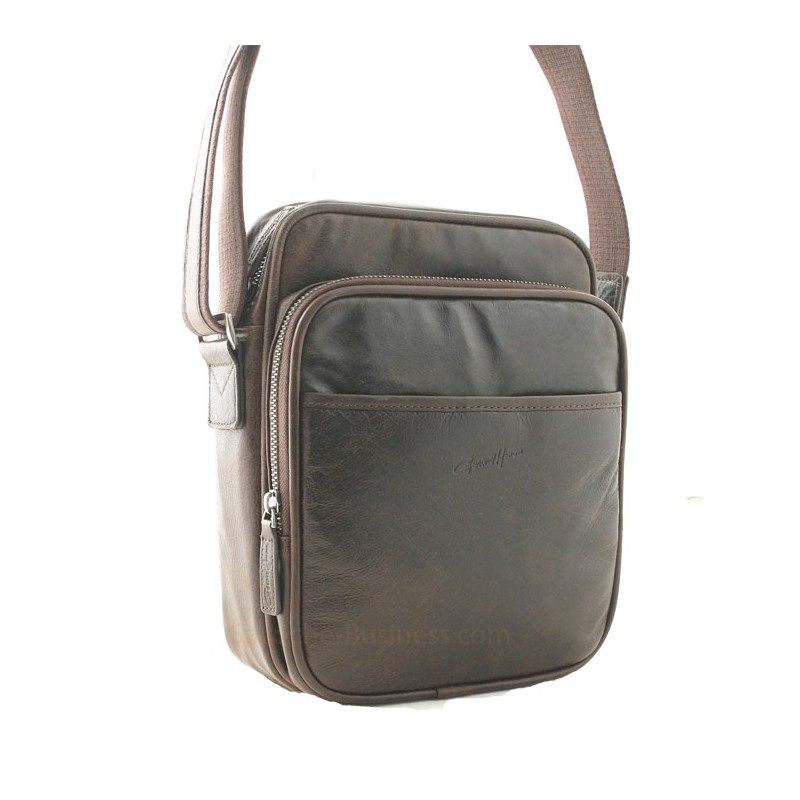 sac homme Henon Outland 8353 choco face