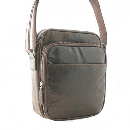 sac homme Henon Outland 8353 choco face