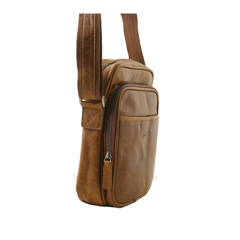 sac homme Henon Outland 8353 marron fauve cote