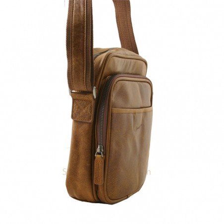 sac homme Henon Outland 8353 marron fauve cote