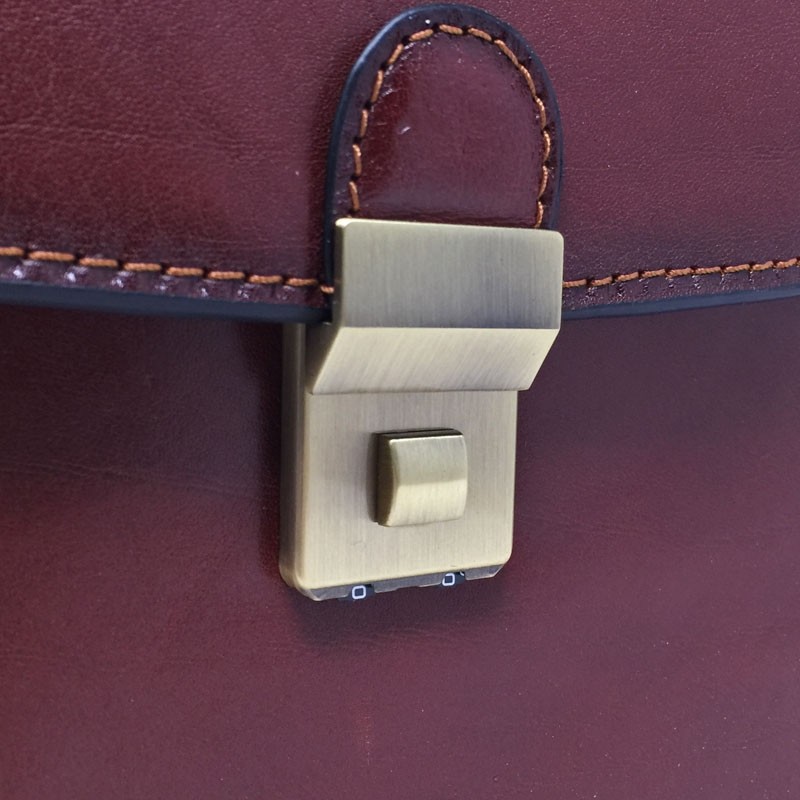 Gérard HENON sac homme cuir à poignée 8813 EXECUTIVE marron fermoir