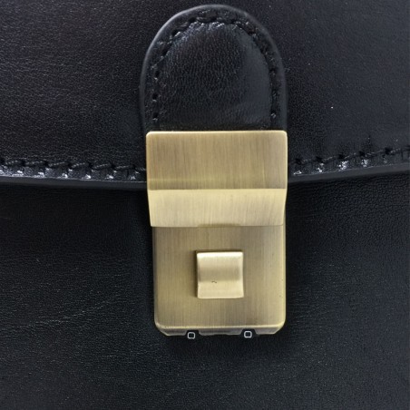 Gérard HENON sac homme cuir à poignée 8813 EXECUTIVE noir fermoir