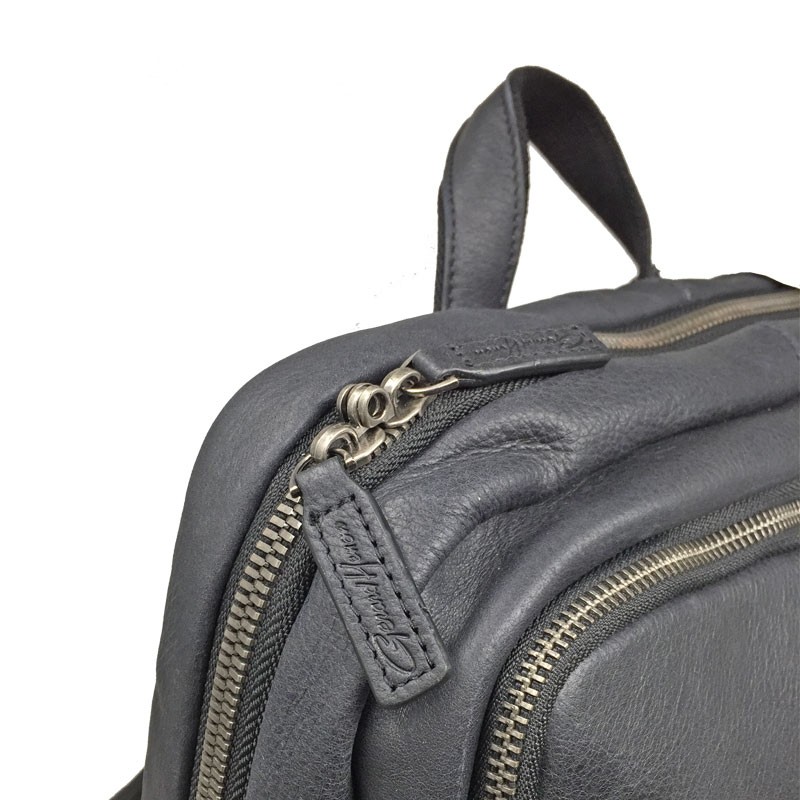 HENON sac à dos PC17" VINTAGE 7166 noir détail
