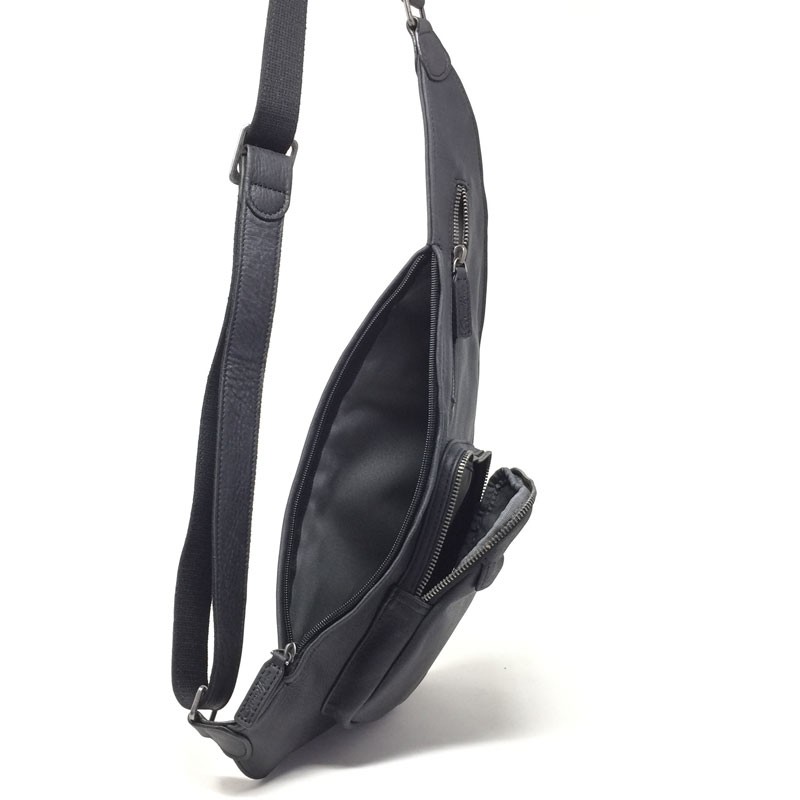 GERARD HENON Sacoche monobretelle 7158 VINTAGE noir côté