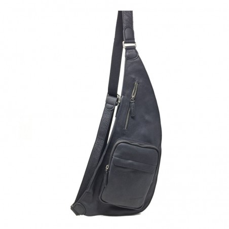 GERARD HENON Sacoche monobretelle 7158 VINTAGE noir face