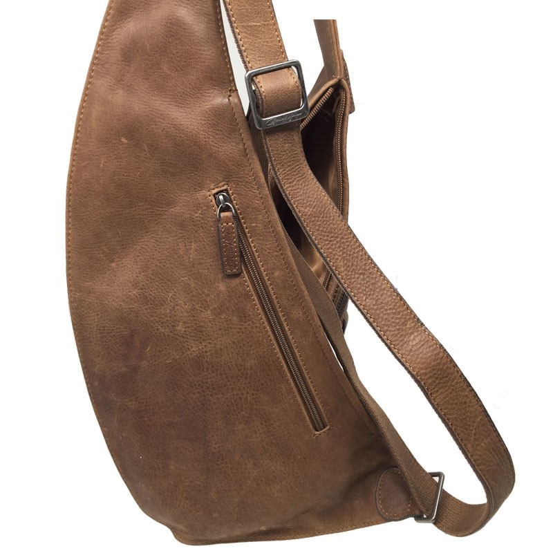 GERARD HENON Sacoche monobretelle 7158 VINTAGE marron dos