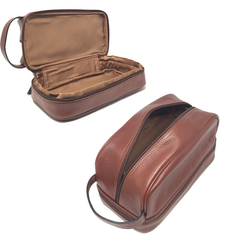 Trousse de toilette Gérard Henon 5104 Renaissance marron dos