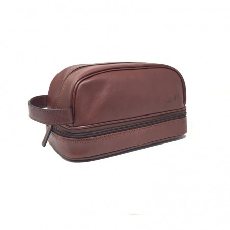 Trousse de toilette Gérard Henon 5104 Renaissance marron face