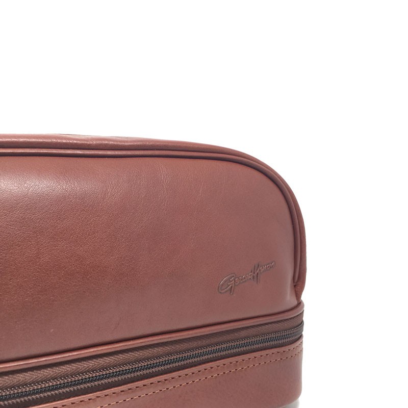 Trousse de toilette Gérard Henon 5104 Renaissance marron détail