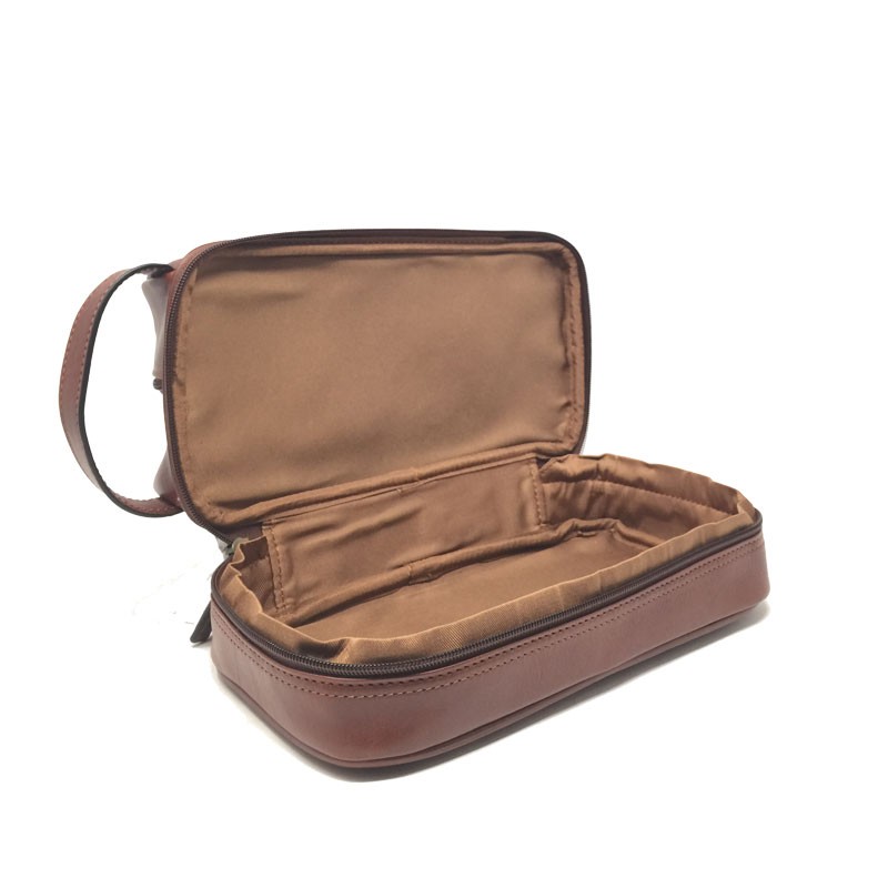 Trousse de toilette Gérard Henon 5104 Renaissance marron ouverte