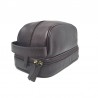 Trousse de toilette Gérard Henon 5104 Renaissance marron chocolat côté