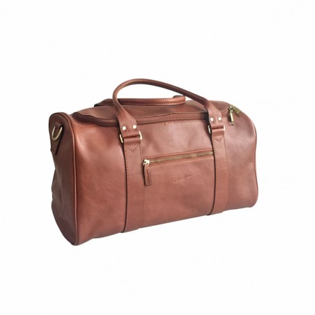 Henon 5289 sac voyage gerard HENON cognac face