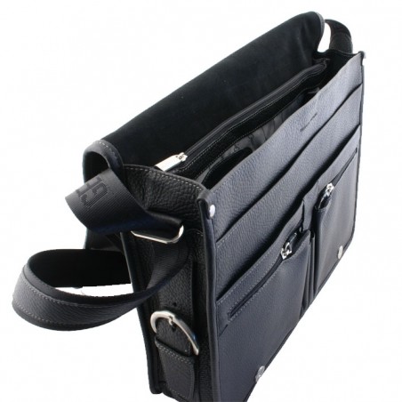 Sac messenger Henon 2960 noir ouvert