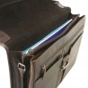 Cartable 2 compartiments Outland 8326 marron foncé ouverte