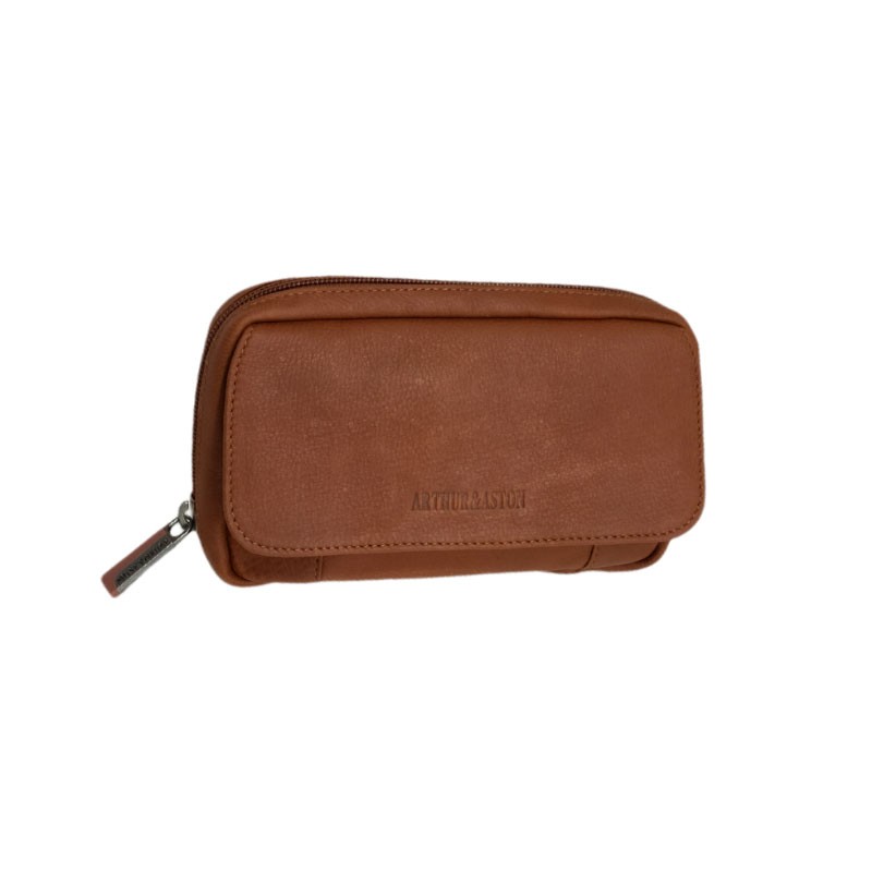 Arthur aston Oscar 1978-602 poche ceinture cuir marron