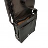 Sac homme à rabat long Gérard HENON 2951 GOLF marron foncé ouvert