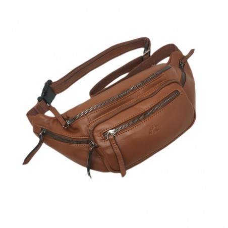 KAT81681 Grand sac banane homme en cuir