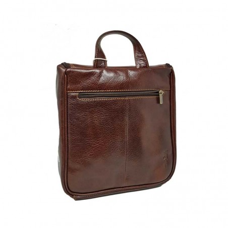 trousse de toilette a suspendre tony perotti cuir marron dos2
