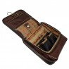 trousse de toilette a suspendre tony perotti cuir marron intérieur