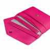 Etui papier voiture en cuir forme enveloppe fine ouvert